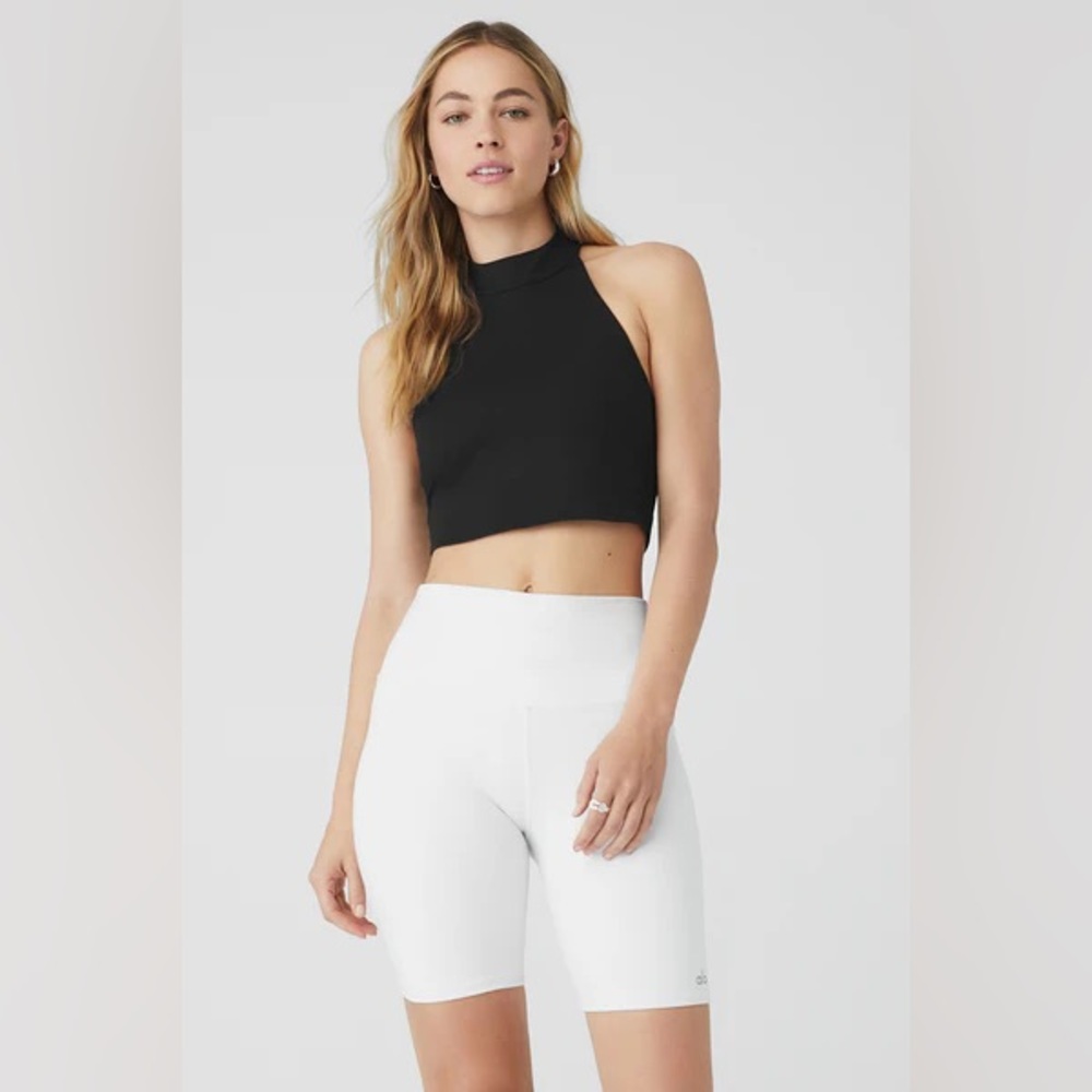 New ALO Yoga Airbrush Millennial Bra Tank Small - Black $78